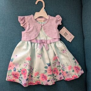 Blue/Pink Spring Toddler Dress